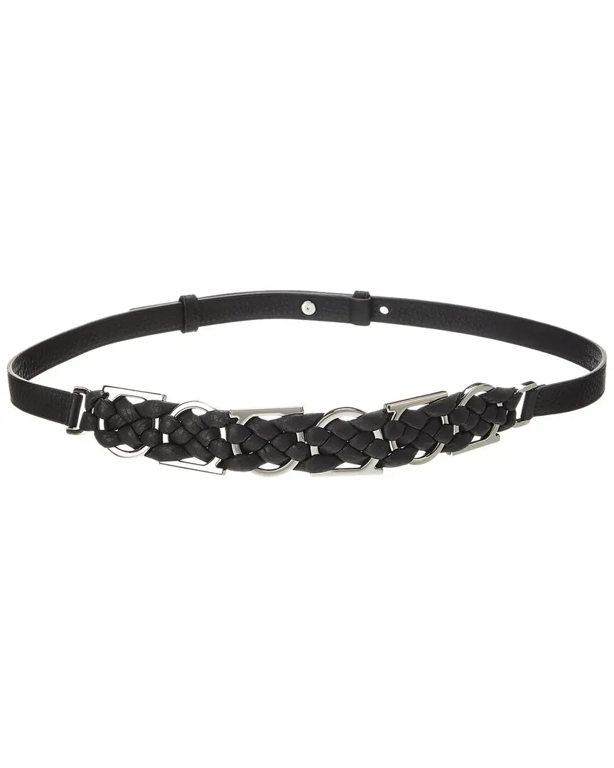 Ferragamo Braided Leather Belt