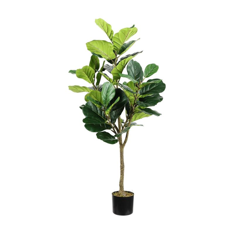 Safavieh Faux Multi Branch Fiddle Leaf Fig 72" Potted Tree