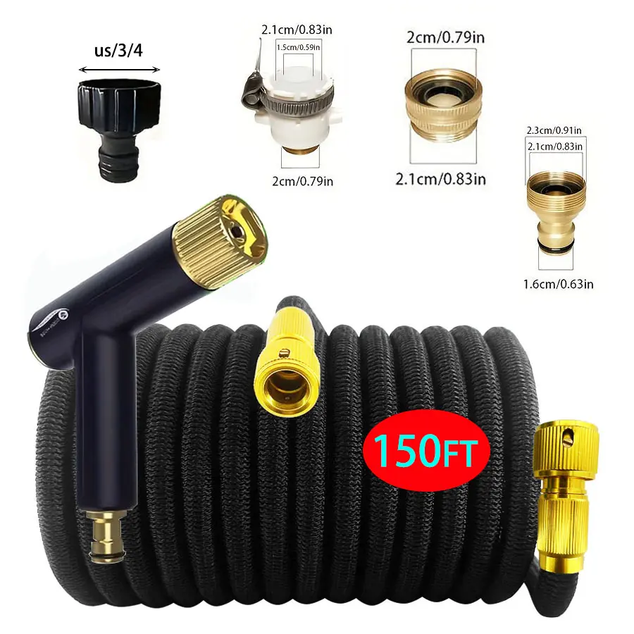 Expandable Garden Hose High Pressure Car Wash Pipe, Multi-Functional Garden Cleaner Sprayer, Backyard Watering Tool, Portable Garden Hose
