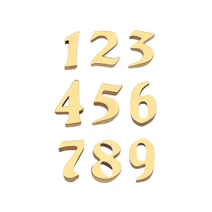 Number Flat Back Stud