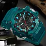 Sanda Men's Sporty Waterproof Digital Watch, Round Dial, Mechanical Movement, Casual Style, All Seasons Wear, Fashionable Waterproof Watch, Water Resistant Wristwatch, Durable Watch, Waterproof Sport Watches, Casual Sports Wristwatch