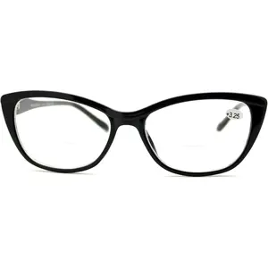 Clear Lens Glasses With Bifocal Reading Lens Womens Rectangular Cateye