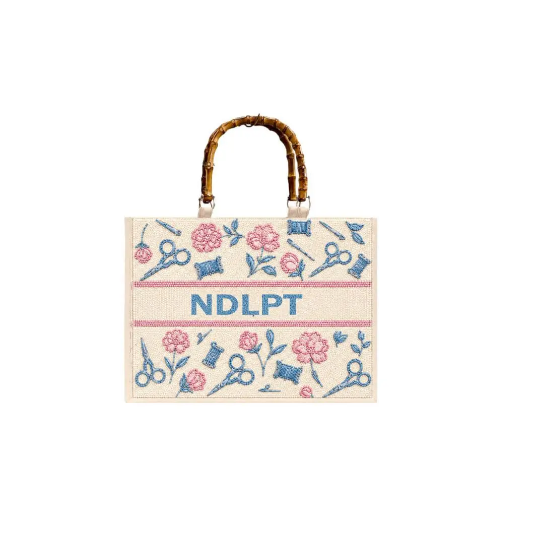 Beaded Neddlepoint Tote - PREORDER