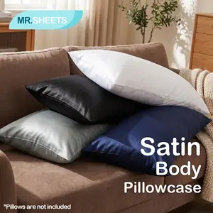 NTBAY Matte Satin Body Pillowcase 20x54, Ultra-Soft & Smooth Long Pillow Cover, Luxury Matte Finish Bedding with Hidden Zipper