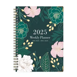 2025-2026 Premium Planner - Weekly & Monthly Layout, 6.2''x8.5'', Metal-Reinforced Design, Tear-Resistant Pages, Perfect for Home & Office