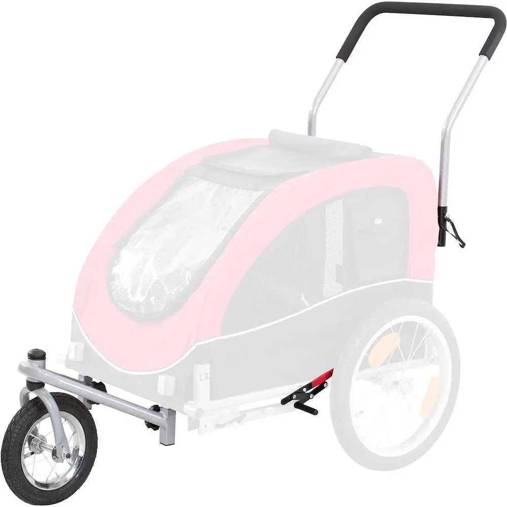 Versatile 2-in-1 Bicycle Trailer Conversion Kit for Large Dogs, Cycling-Jogging All-Terrain Stroller Kit