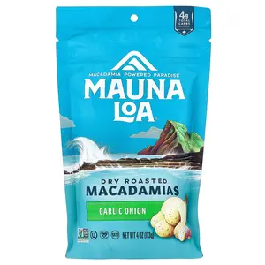 Mauna Loa Dry Roasted Macadamias, Garlic Onion, 4 oz (113 g)