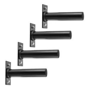 Father's Day Gift Wall Mounted Weight Plate Holder Home Gym Weight Storage Rack 4 Pack 2 inch