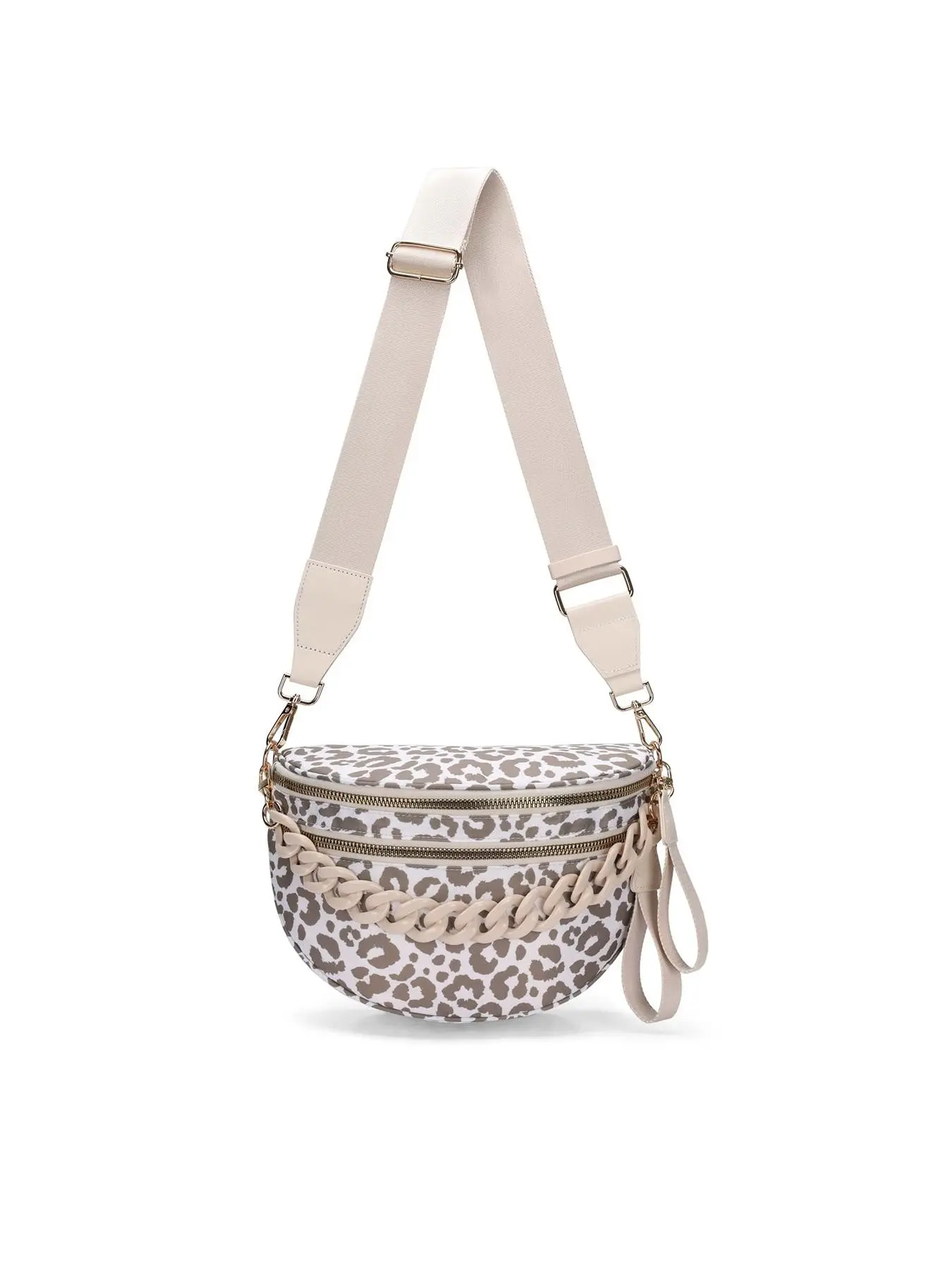 Leopard Print Shoulder Bag for Women, Fashion Chain Handbag and Casual Crossbody Bag for Daily Use, Fashion Bags