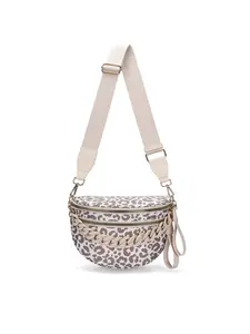 Fashion Leopard Print Women's Satchel, Chain Decoration, Dual-Use Crossbody & Handbag, Adjustable Strap, All Seasons, Casual Style, Stylish Crossbody, Vintage Shoulder Bag