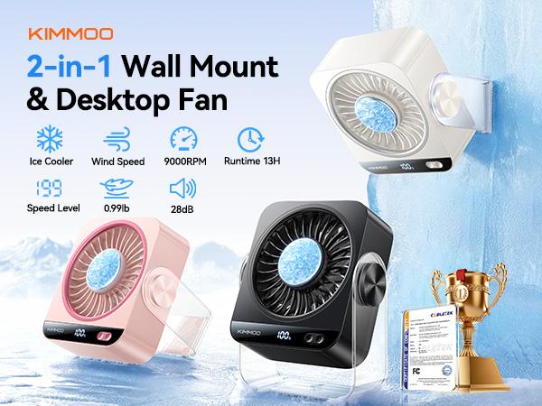 KIMMOO Desk Cooling Fan for Bedroom, 199 Speeds Turbo Airflow,, Digital Display Quiet Table Fan, 270° Rotating Small Rechargeable Battery Desktop Fans for Home Office KIMMOO Desk Cooling Fan for Bedroom, 199 Speeds Turbo Airflow,, Digital Display Quiet Table Fan, 270° Rotating Small Rechargeable Battery Desktop Fans for Home Office