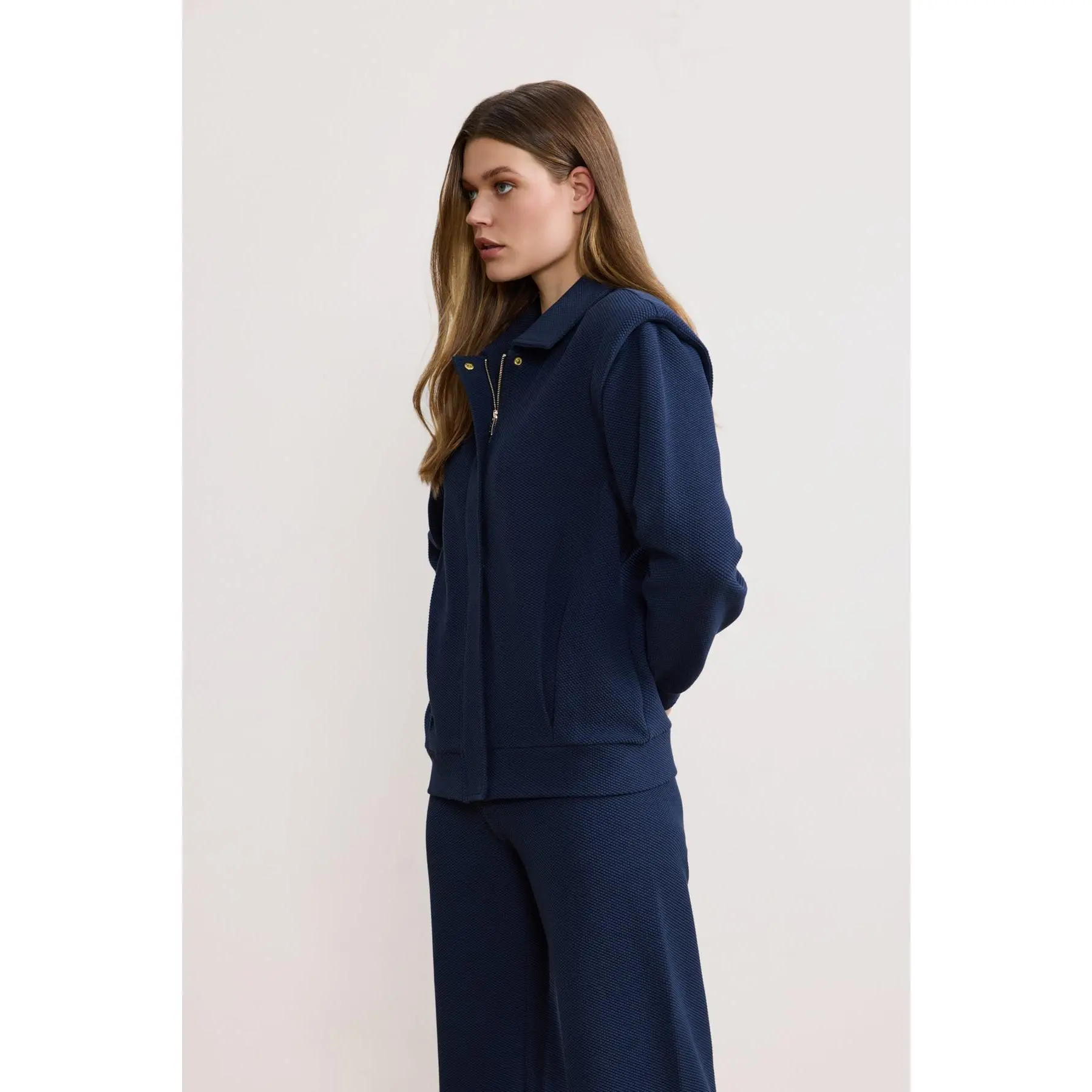 Moon Classic Jacket W Removable Sleeves - DarkBlue