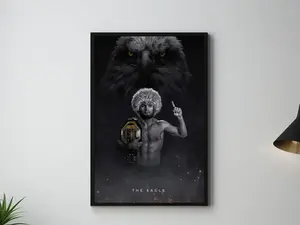 Khabib Nurmagomedov, Poster, UFC Poster, Poster Ideas, Fighter Poster, Athlete Motivation, Wall Decor, High Quality Paper Print, Unframe Decoration Gifts