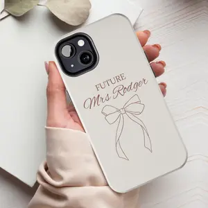 Customized future Mrs phone case, Personalized bridal shower Phone cover, Bride to Wedding accessory, Engagement day Tough Case - MagSafe Tough Case - Case for iP 17 16 15 14 13 12 11 X Promax Plus, 16e, S21, S22, S23, S24, S25 ULTRA