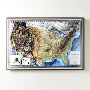 3D USA Terrain Map 3D USA Terrain Map