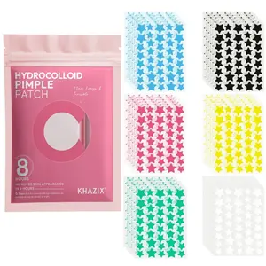 240pcs Star Water Gel Facial Patches for Day and Night Use, Perfect Fit to Cover Blemishes, Acne, and Scars, Multiple Colors and Styles Available