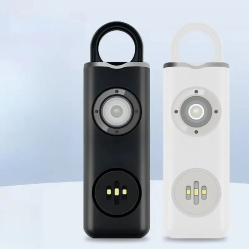 Portable 130dB Emergency SOS Alarm Keychain Dual Strobe Light Personal Safety Self Defense Tool For Outdoor Daily