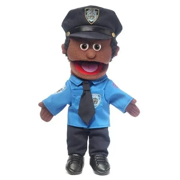Policeman Puppet, Black (14")