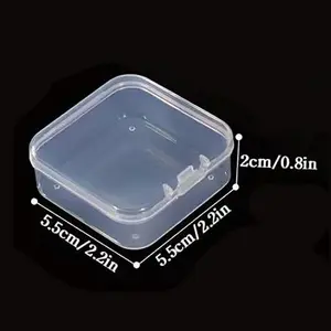 10pcs Transparent Jewelry Box Set, Small Square Storage Boxes for Accessories, Keep Your Home Organized and Neat