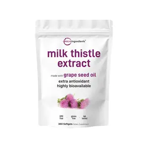 Micro Ingredients Milk Thistle 6,000mg Equivalent, 360 Softgels with Grape Seed Oil Micro Ingredients Milk Thistle 6,000mg Equivalent, 360 Softgels with Grape Seed Oil