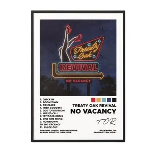 [SALE UP TO 50% - UNFRAMED] No Vacancy by Treaty Oak Revival Poster No Frame / Album Cover Poster / Music Gift / Music Wall Decor / Album Art / Decor Home