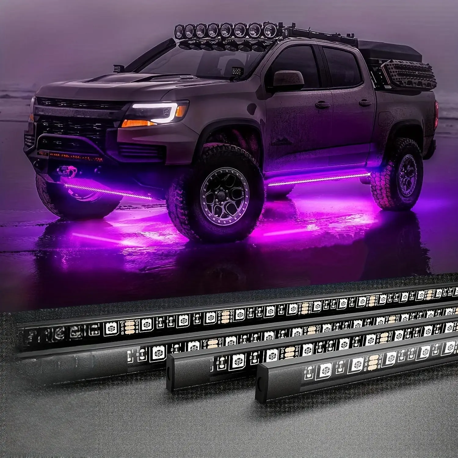 RGB Car LED Light Strip, Remote Control Car Chassis Light Strip, Music Mode Car Underbody LED Light Kit, SUV, Truck Underbody LED Light Kit, Led Lights For Car