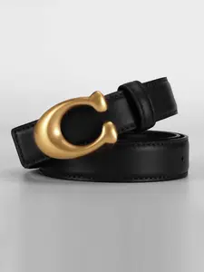 Elegant Simple Women's Belt, Fashion Commuter Vacation Belt, Suitable for Dresses and Jeans, All Seasons, Letter Pattern