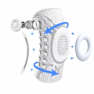 Professional Dial Knee Brace with Patella Gel Pad, Adjustable Compression Knee Sleeve with Dual Side Stabilizers for Knee Support, Sports & Workout
