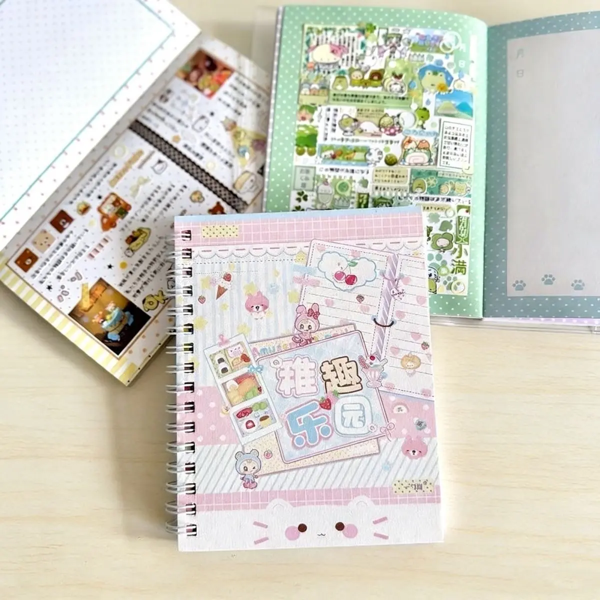 Japanese Style Seven Periods Fun Park Sticker Book, Kawaii planner stickers, Journal stickers, 32 Pcs Matte Cut Stickers, Scrapbooking Stickers, Assorted Decorative Decals, Diary Material Gift, Decoration Supplies, Craft