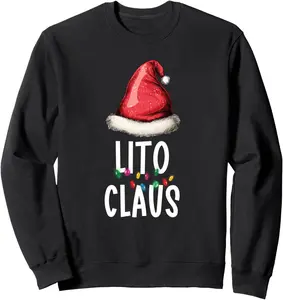 Family Lito Claus Christmas Santa's Pajama Matching Sweatshirt