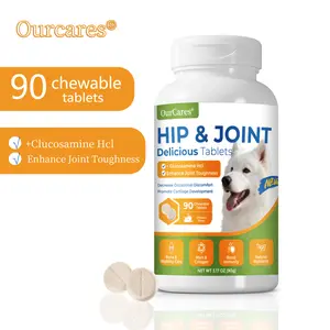 OurCares Advanced Hip & Joint Support Calcium Tablets for Dogs (Chicken Flavor) – 90g | With Glucosamine, Chondroitin & MSM, Supports Bone & Joint Health