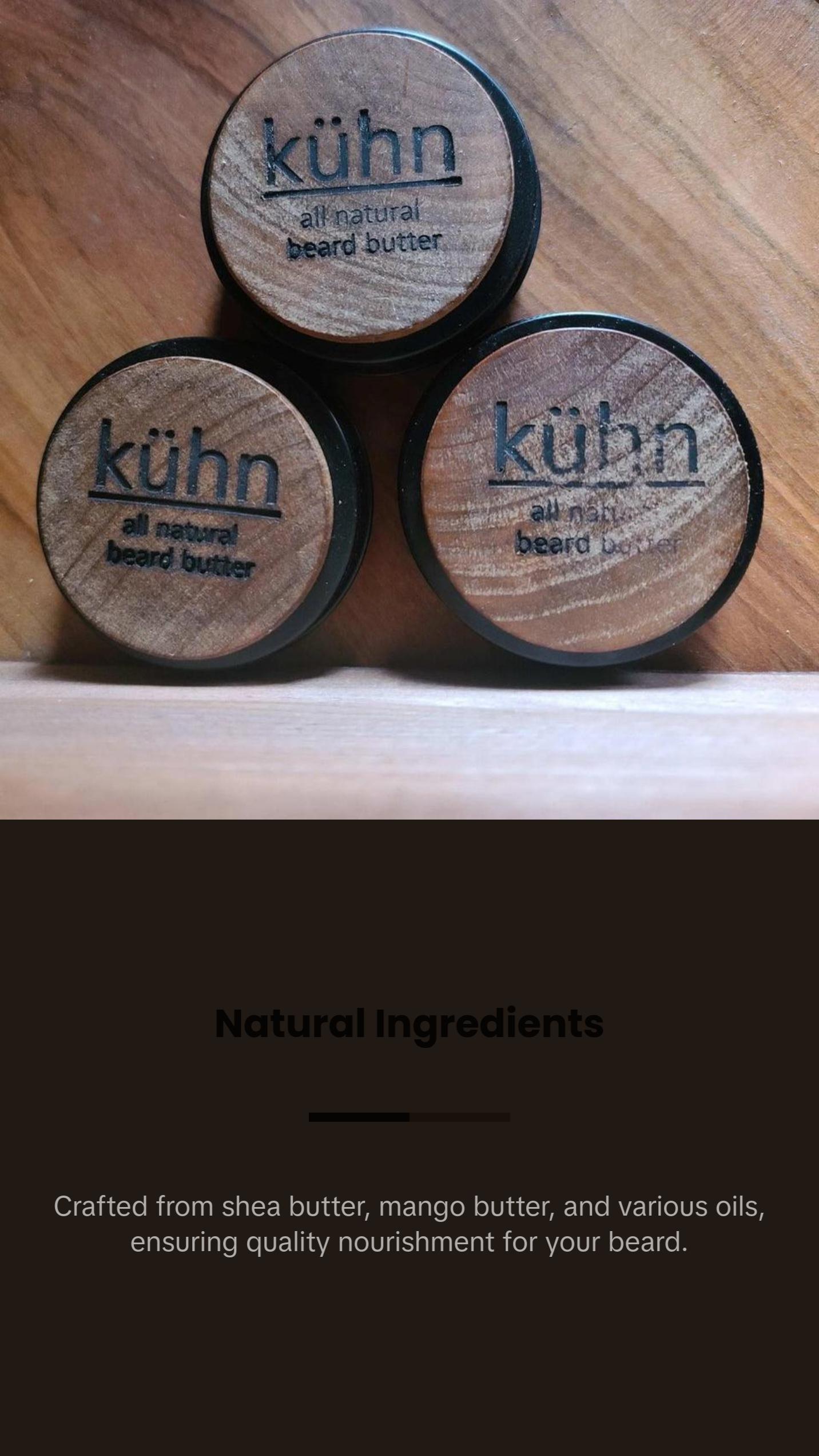 All Natural Beard Butter By Kuhn Products - 2 oz All Natural