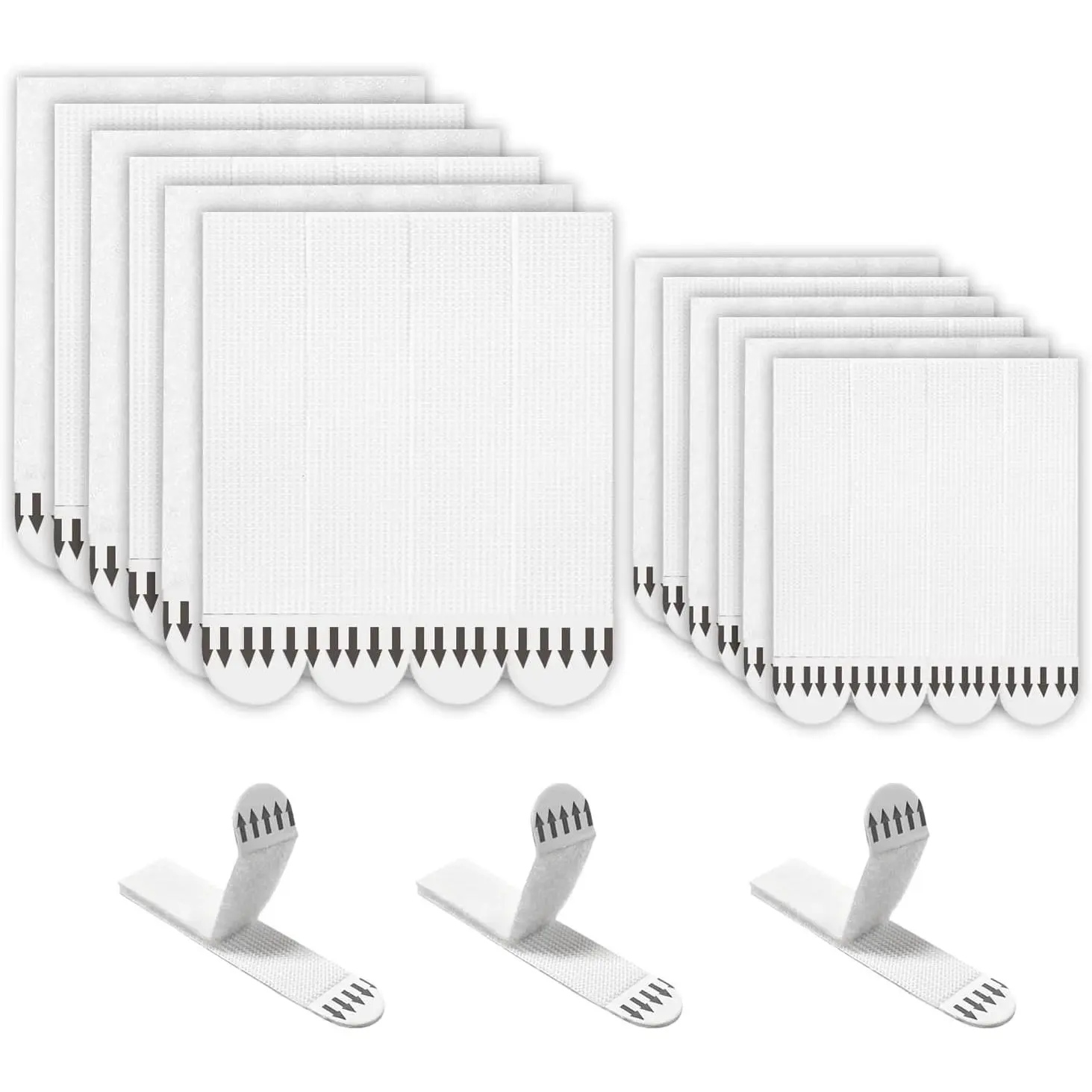 Picture Hanging Strips, 24-Pairs(48 Strips) Sticky Picture Hangers for Walls, Hanging Pictures Without Nail, Adhesive Poster Strips for Frame Mounting Strips