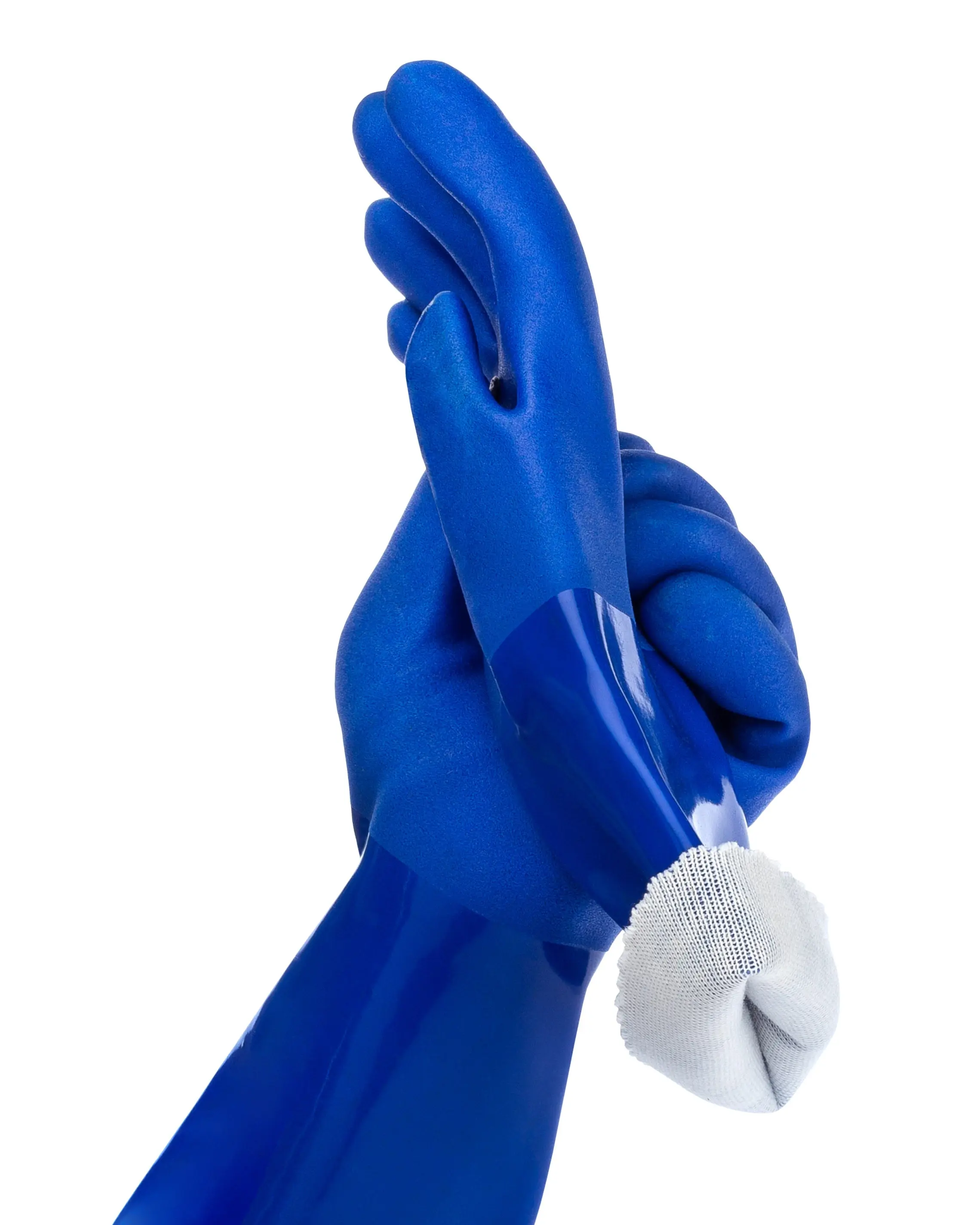 Kitchen-Star Rubber Blue Gloves Cleaning Household