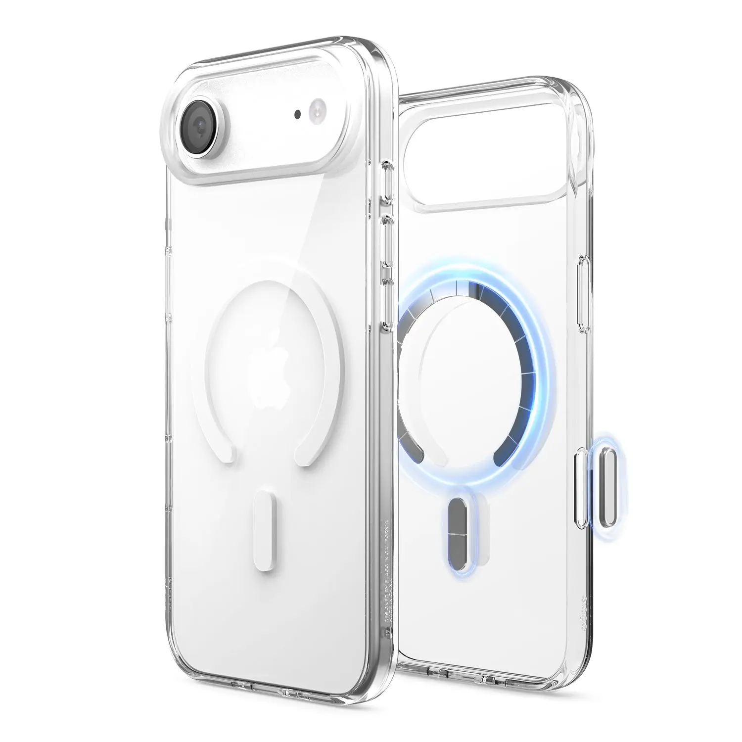 elago Magnetic Hybrid Dual-Layer Protective Case for iPhone Air, Transparent