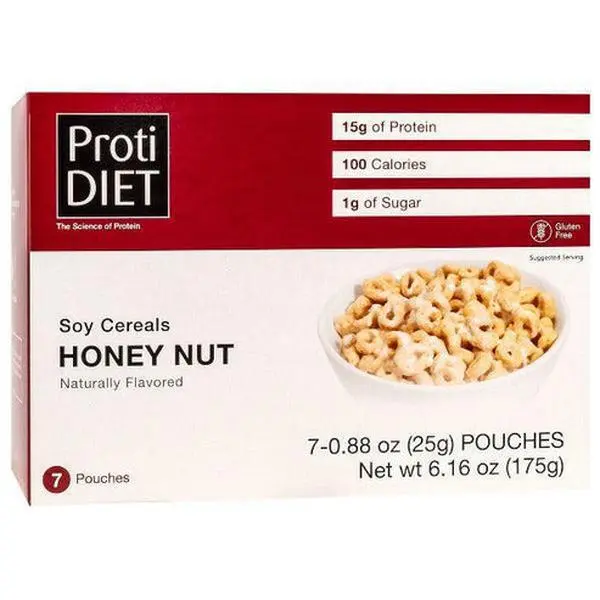 ProtiDiet -Protein Soy Cereal Honey Nut - 7/Box