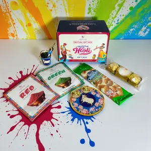 Elegant Holi Gift Hamper | Premium Handmade Essentials for Joyful Celebrations | Traditional Gulal, Pichkari & Festive Touch | Perfect Holi Gift