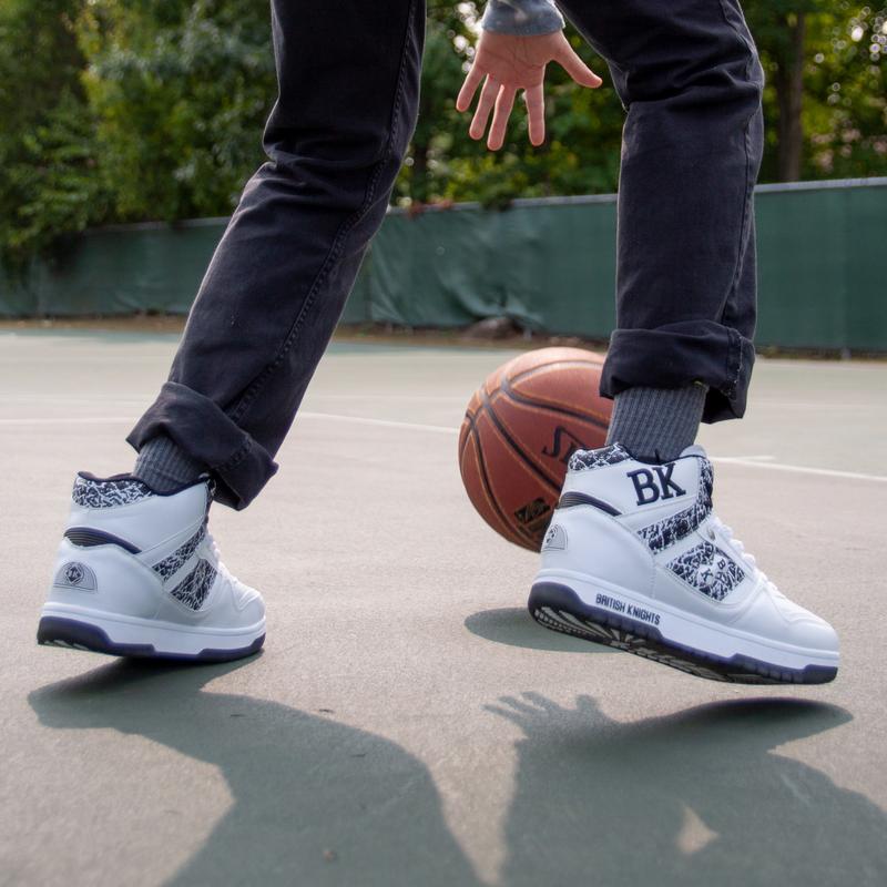 KINGS SL Series Navy White Black Sneakers for Men, Casual Shoes Footwear with BK Logo, Comfortable Sole Training Runner, Perfect Valentine's Day Gift for Men  Athletic Trainer Running