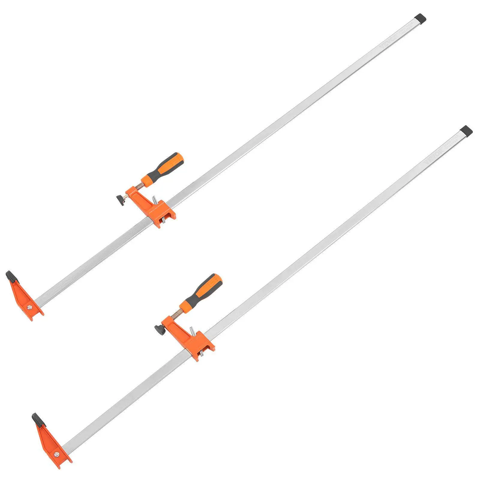 Bar Clamps for Woodworking, 2-Pack 36" Clamp/Spreader, Quick-Change F Clamp with 600 lbs Load Limit, 2.5" Throat Depth, Cast Iro