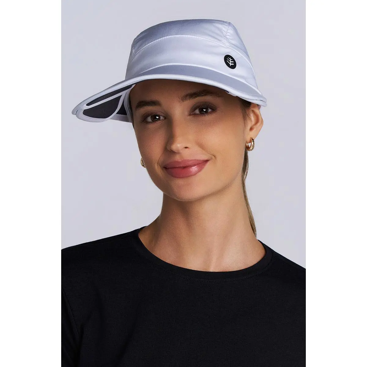 Olivia | Convertible Visor | White