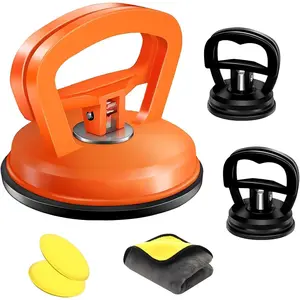 Dent Puller,3 PCS Car Dent Puller,Powerful Car Dent Remover, Paintless Dent Removal Kit, Different Sizes Car Dent Remover Tools for Car Dent Repair, Glass, Screen and Objects Moving (Black+Orange)1