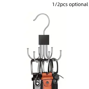 Rotating 6-claw Hook, 1 Count/2 Counts Multi-functional Rotating Hook for Coat, Hat, Scarf, Wardrobe Storage Hanger, Bag Storage Hook, Carry Purse Hook, Home Organizer