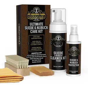 Suede  Nubuck  Kit: Helps Clean, Restore  Protect Against Water  Stains. The Complete 6- System to Keep Your Favorite Shoes, Boots, Bags  Jackets Looking .
