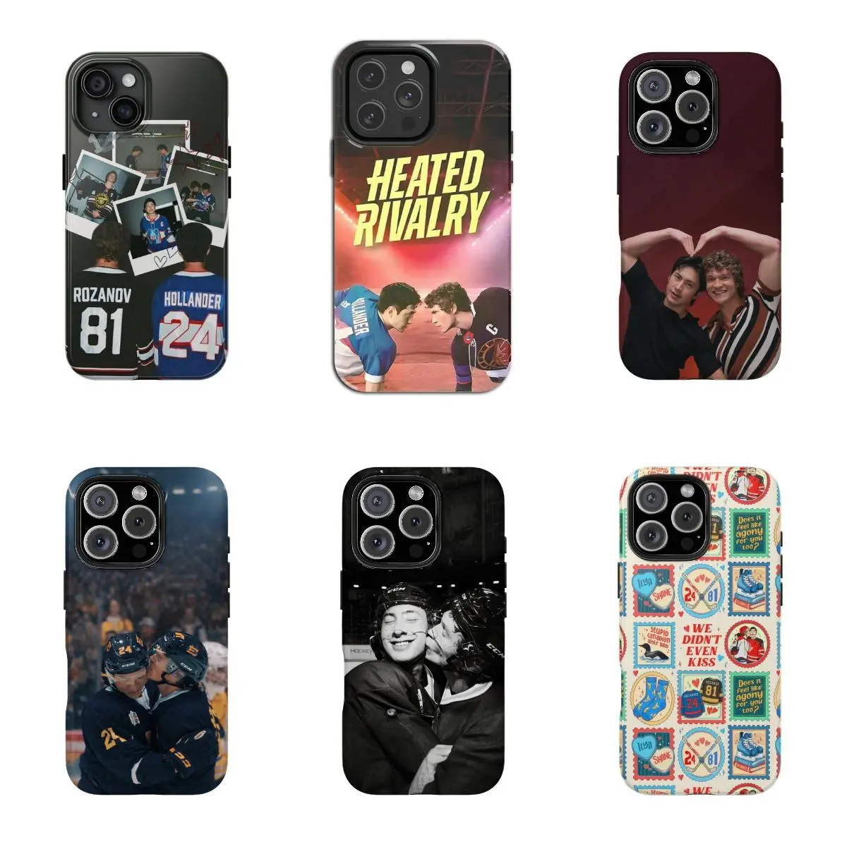 T-Team Hollanov Phone Case, Heated Rivalry Movie Inspired Tough Case, Hockey Romance Merch Cases Suitable for iPhone 17 Pro Max, Air 16, 15, 14, 13, 12, 11 Pro Max Plus / Samsung Galaxy, S25, S26, S24 Ultra, FE, Glossy phone case