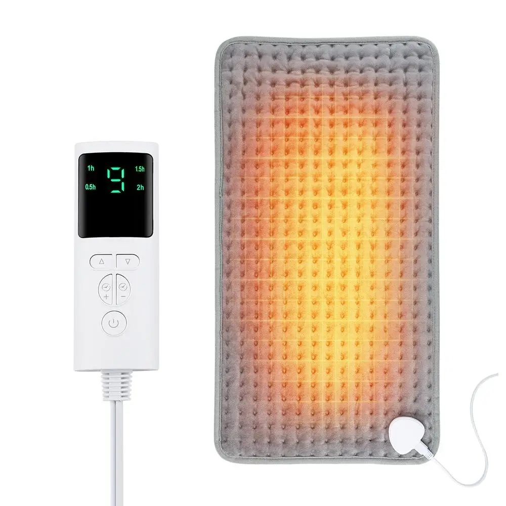 Electric Heating Pad, 9-level Temperature Control Heating Pad, Household Heating Pad with 4-level Timer for Home Office