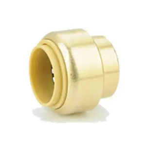 American Granby BPECA1-2NL No Lead Brass Push Sharkbite End Cap - 0.5 in.