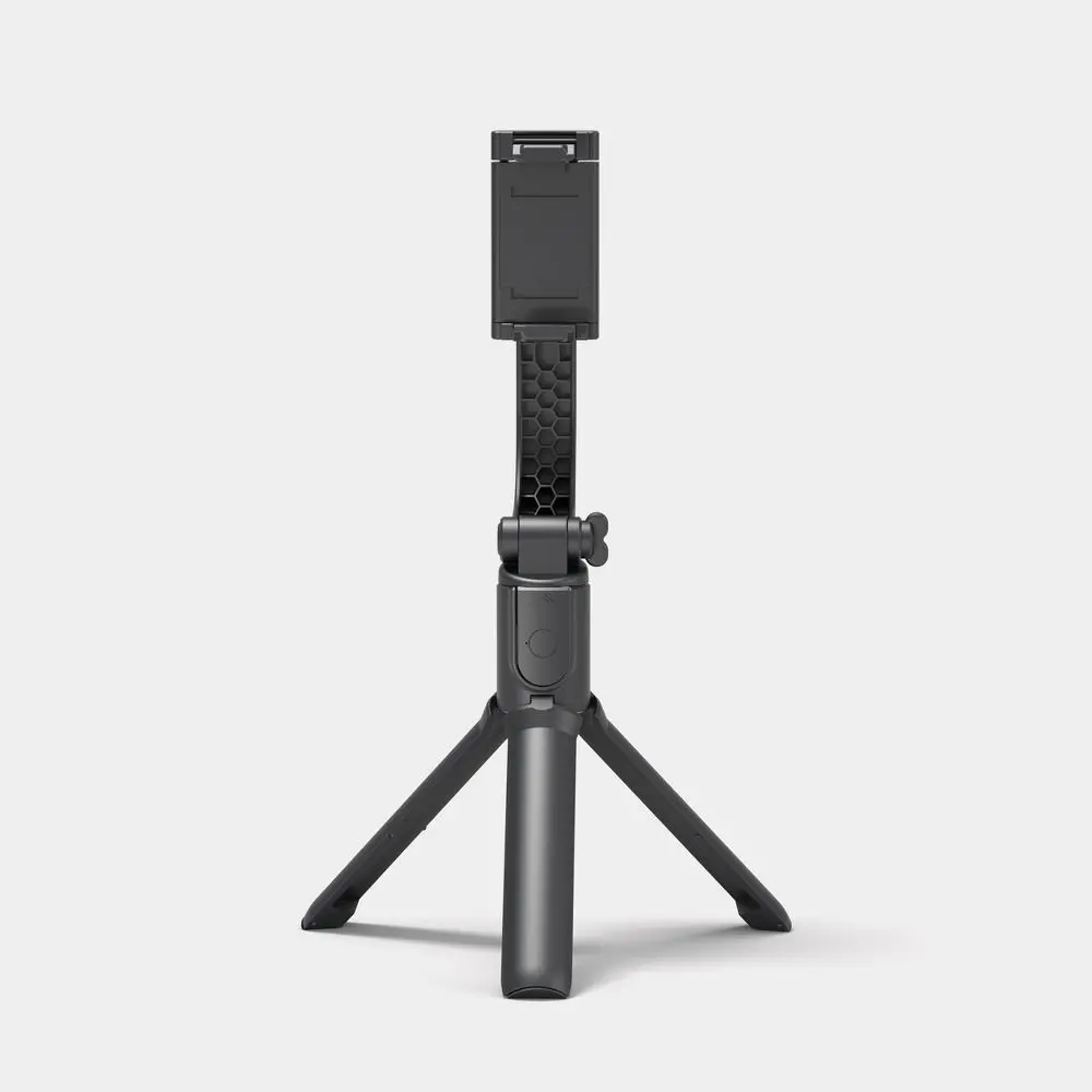 Heyday Extendable Handheld Bluetooth Selfie Stick with Stabilizer, Cellphone-Ready, Black (with Shutter Button)