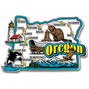 Oregon Jumbo State Magnet by Classic Magnets