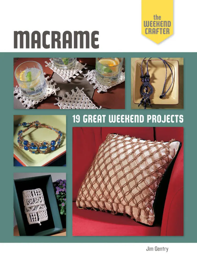 Used Book - Macrame by Jim Gentry: 19 Great Weekend DIY Crafts Projects, Simple Step-by-Step Instructions, Braided Cotton Cord, Easy-to-Follow Illustrations, Home Accents, Jewelry (Paperback, English)