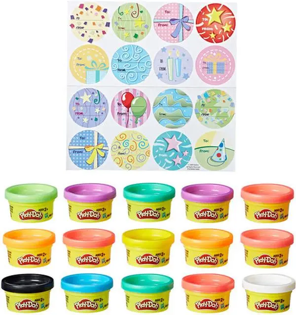 Play-Doh Modeling Clay Party Bag - 15 x 1oz Pots, Unisex Creative Fun Collectible for Moms
